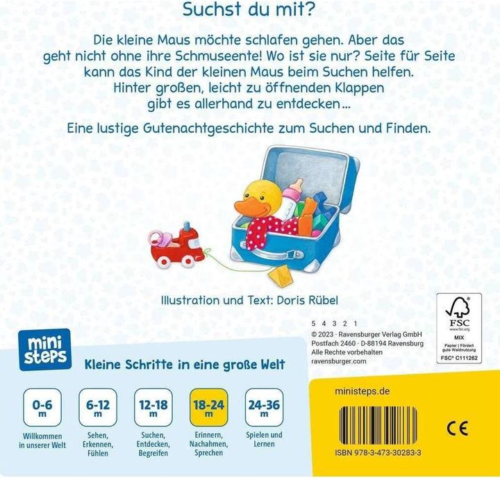 Image du produit Ravensburger ministeps: Kleine Ente, wo bist du? (Allemand, Doris Rübel, 2023)