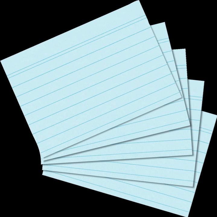 Immagine prodotto Herlitz Schede, DIN A7, foderate, blu in carta, 170 g/m², senza legno, colore della linea: blu, doppio (A7, 170 g/m², 100 x)