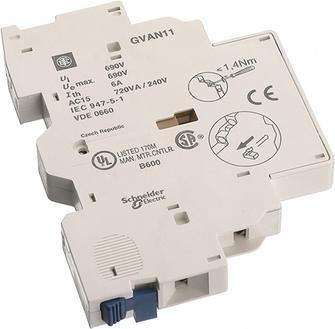 Actual product image Schneider Electric Auxiliary contact block 1 NO contact 1 NC contact