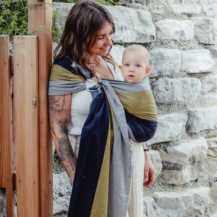 Actual product image Hoppediz Babytragetuch gewebter Ring-Sling (2 m)