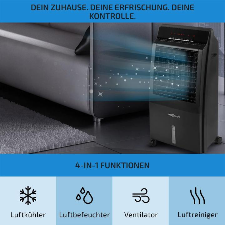 Image du produit OneConcept Refroidisseur d'air 4 en 1, noir (64 dB)