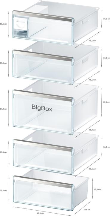 Actual product image Bosch Hausgeräte GSN54AWCV (Stand-alone, 328 l)