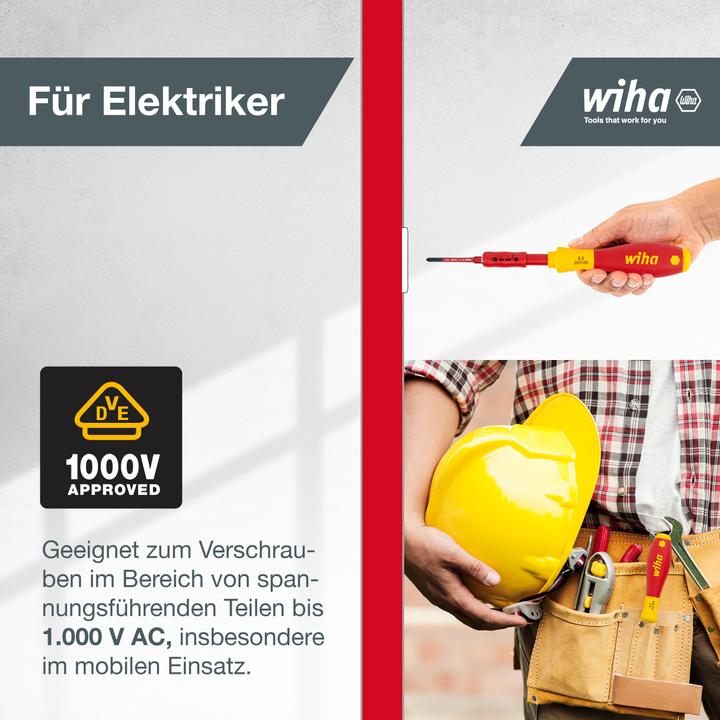 Image du produit Wiha Tournevis (Vis fendues, Torx (TX), Cruciforme PZ, Recouvrement cruciforme Phillipps (PH))