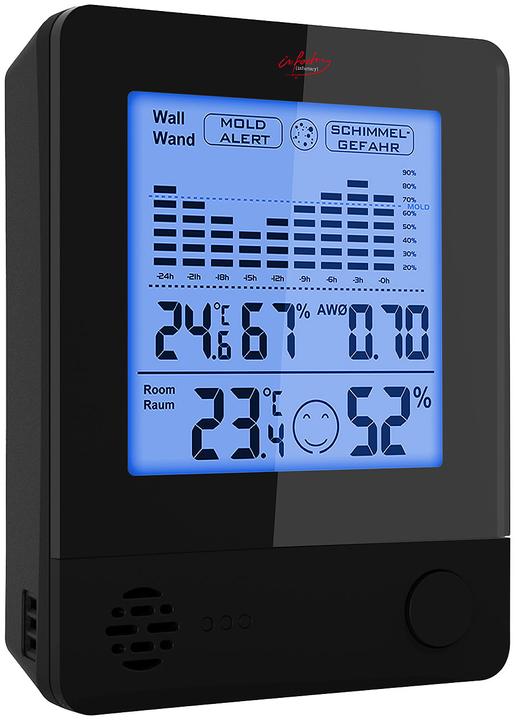 Image du produit Infactory Thermomètre et hygromètre 2en1 avec alarme de moisissure