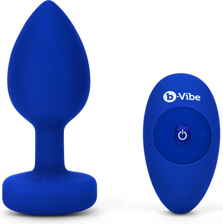 Image du produit B-Vibe Vibrating Jewel Plug L/XL Navy
