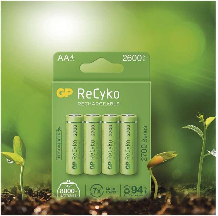 Immagine prodotto GP Batteries Batterie Gp 2 x akumuliatoriai aa/r6 gp recyko pro ni-mh 2000mah 210aahcb-5eb2 (2 pz., AA, 2000 mAh)