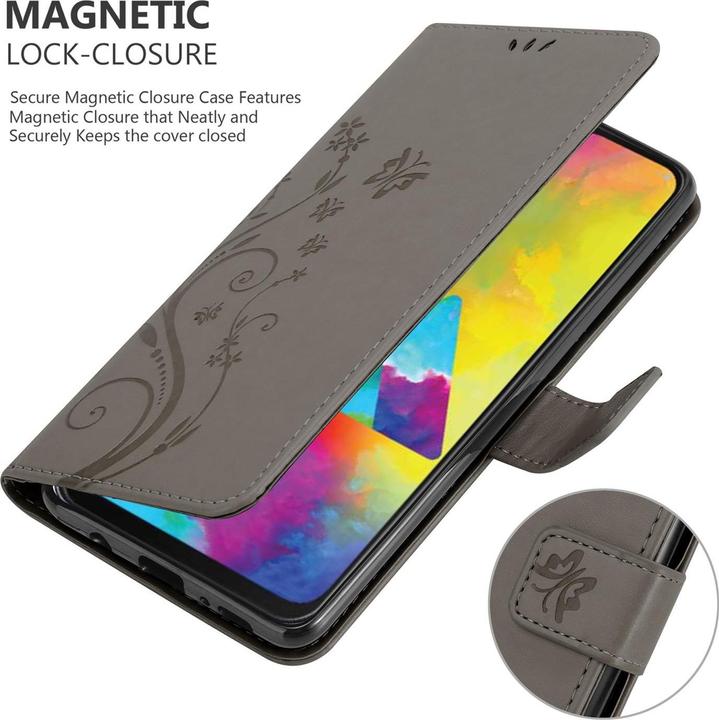 Image du produit Cadorabo Couverture du livre de fleurs (Samsung Galaxy M21, Samsung Galaxy M30s)