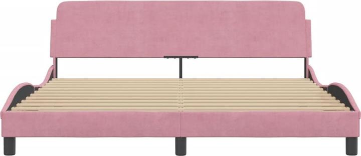 Image du produit VidaXL Cadre de lit avec tête de lit en velours (180 x 200 cm)