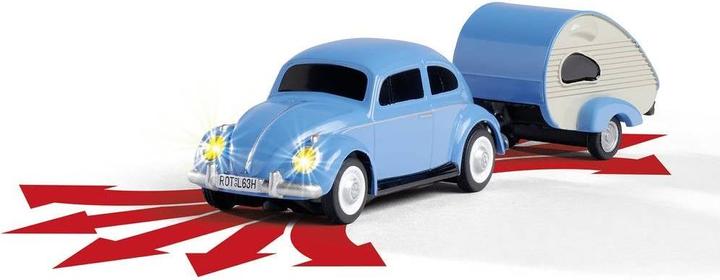 Immagine prodotto Carson 1:87 VW Maggiolino con rimorchio 2.4G 100% RTR (RTR pronto all'uso)