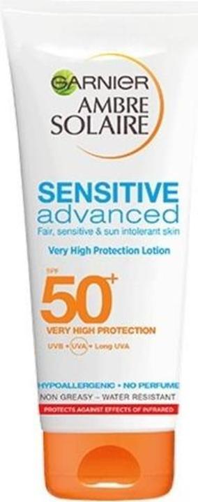 Image du produit Garnier Ambre Solaire Sensitive Advanced expert+ (Crème solaire visage, SPF 50+, 50 ml, 73 g)