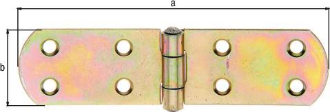 Immagine prodotto Alberts Cerniera a scatola francese 140 x 35 mm zincata, strato spesso passivato (Cinghie per casse, 20 pz.)