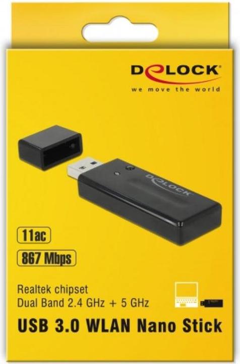 Actual product image Delock USB3.0 Dual Band WLAN ac/a/b/g/n Stick (USB)
