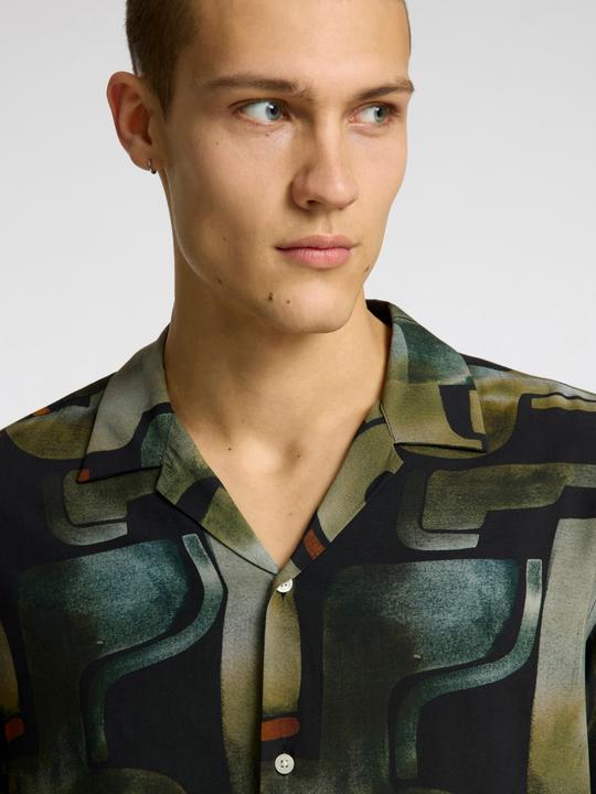 Produktbild Selected Homme Gemustertes Kurzarmhemd (M)