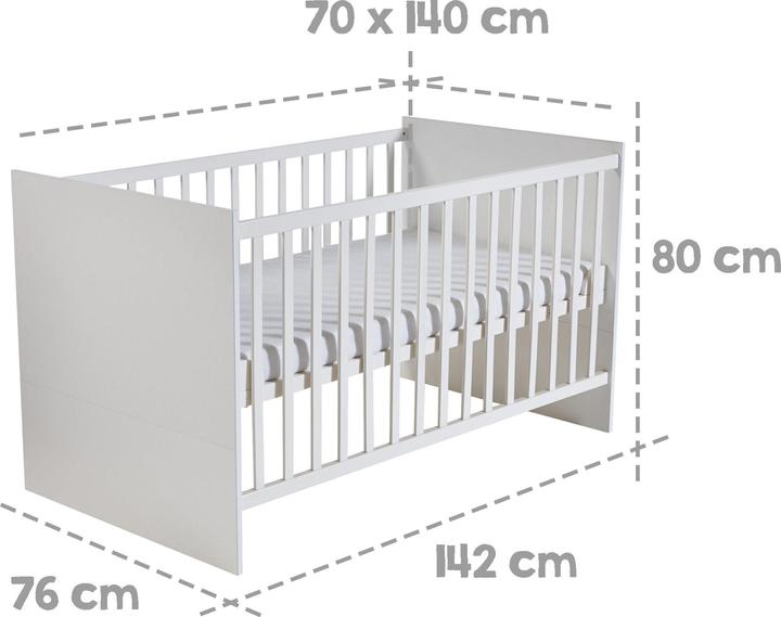 Produktbild Roba Maren (Wickelkommode, Babybett, Kinderkleiderschrank)