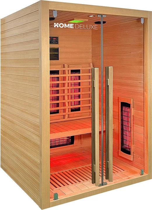 Image du produit Home Deluxe Cabine infrarouge VERA M - 135x105 cm pour 2 personnes - Cabine infrarouge de 2350 watts