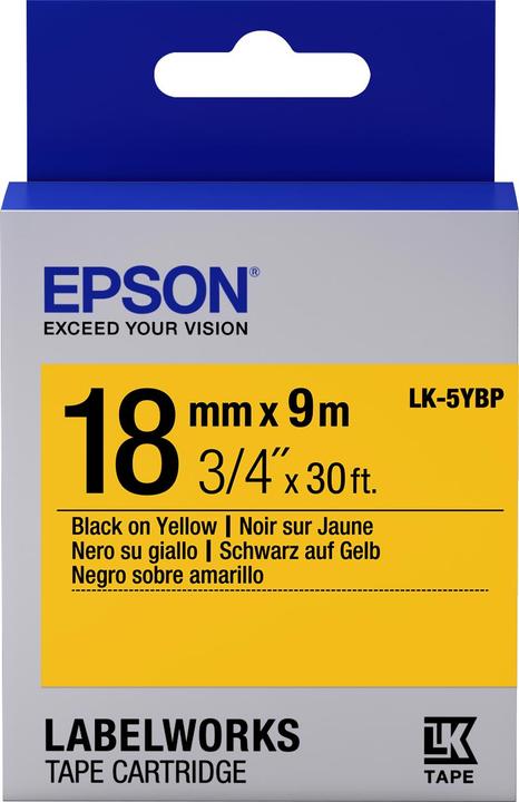 Epson Etikettenkassette Lk-5ybp (1.80 cm, Gelb)