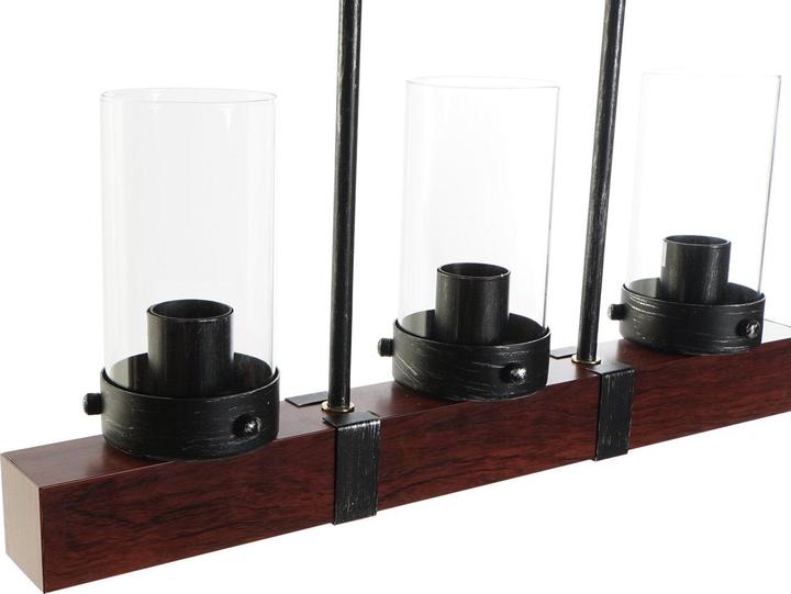 Produktbild DKD Home Decor Deckenlampe Kristall Schwarz Braun Aluminium (50 x 8 x 21 cm)