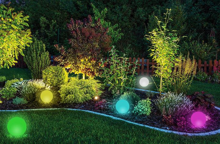 Actual product image Lunartec Cordless battery light ball (144 lm, IP54)