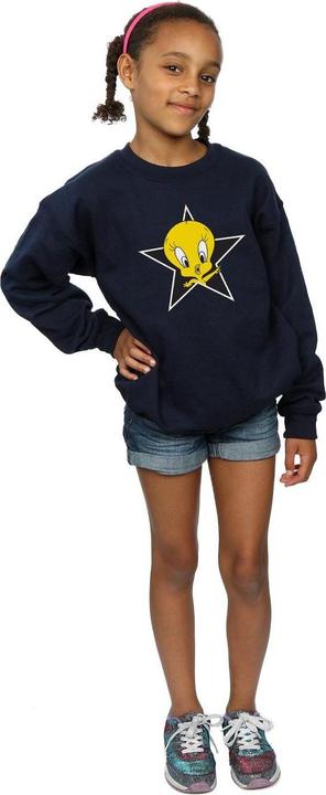 Actual product image Looney Tunes Girls Tweety Pie Star Sweatshirt (128)