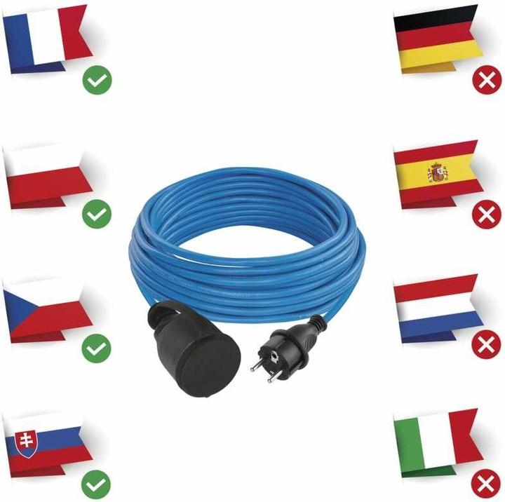 Produktbild Emos Prodlužka 1z Nemrznoucí Kabel (10 m, CEE 7/5)
