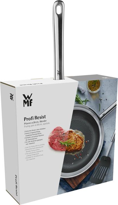 Produktbild WMF Edelstahlpfanne Bratpfanne 28cm Wender Profi Resist Induktion beschichtet (28.28 cm, Bratpfanne, Aluminium, Edelstahl)