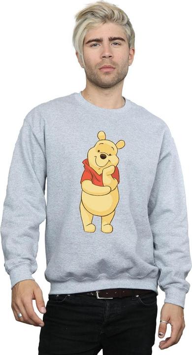 Actual product image Disney Mens Winnie The Pooh Cute Sweatshirt (S)