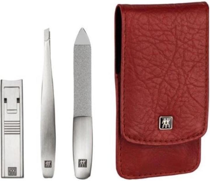 Actual product image Zwilling TWINOX pocket case red, 3 pcs.