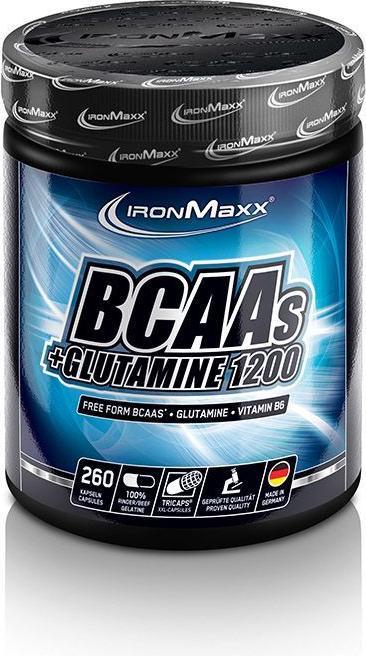 Produktbild IronMaxx BCAAs und Glutamin 1200 (260 Stück, Kapseln, 357 g)