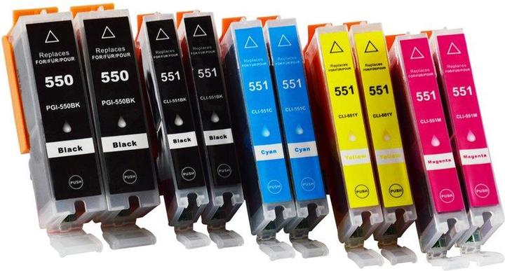 Immagine prodotto Hermex Cartuccia d'inchiostro compatibile XL per Canon PIXMA MG5650 bianco (M, FC, PGBK, C, Y)