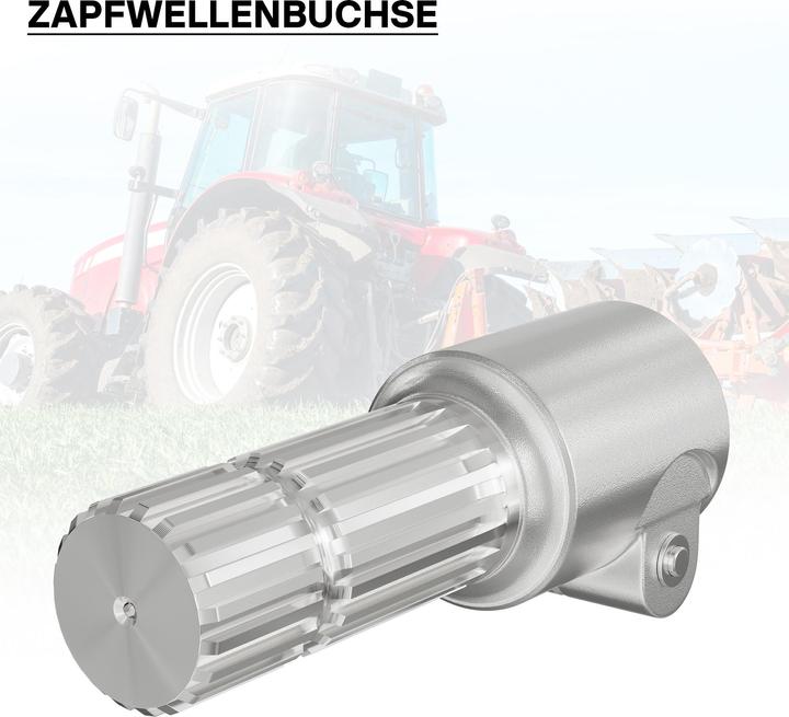 Image du produit Wiltec Manchon Prise de force Cardan 175mm Logement pour arbre cannelé 1 3/8" 6D Sortie 1 3/4" 20 (Accessoires pour tracteurs)