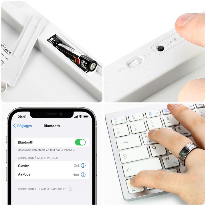 Immagine prodotto Avizar Tastiera AZERTY Bluetooth (iPad)
