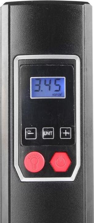 Actual product image P2R Universal rechargeable air compressor for bike - car - motorcycle - digital display (0.00 bar)