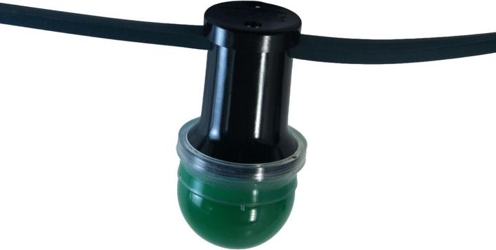 Immagine prodotto Elbro Ghirlanda d'illuminazione 15m 2×1.5mm² 15×E27 230V con T13 IP55, nero