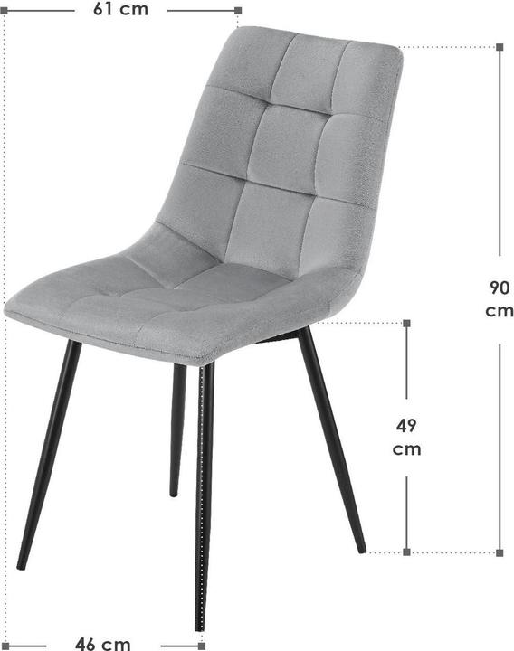 Image du produit Juskys Esszimmerstuhl Blanca Set