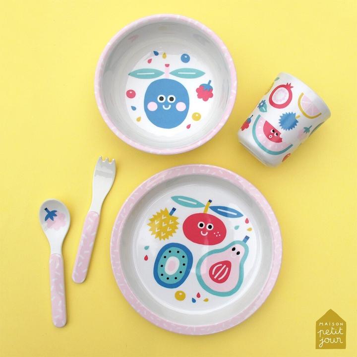 Actual product image Petit Jour Paris 5 piece dinner set tutti frutti