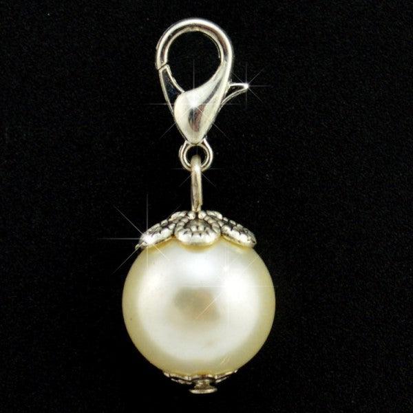 Actual product image Hermex Charm pendant for Thomas Sabo / Pandora bracelet - White (Stainless steel)