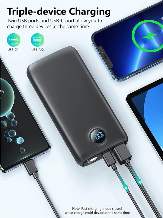 Actual product image Debopo Power Bank 27000mAh (27000 mAh, 22.50 W, 22.50 Wh)