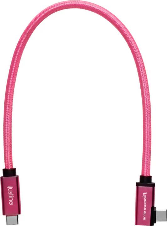 Actual product image Kondor Blue iJustine Pink USB C 3.1 Data and Charging Cable 10Gb/s Data Speed & 100W Power Delivery (1.83 m, USB 3.1)