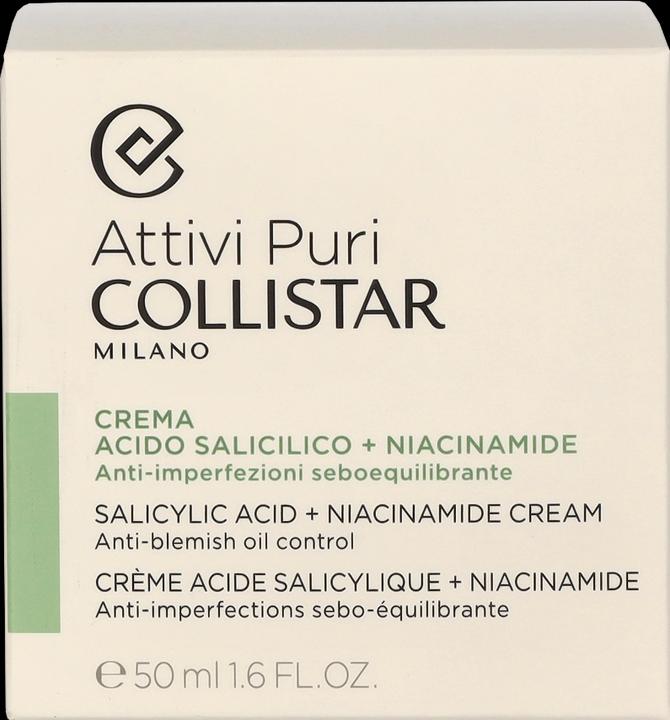 Actual product image Collistar Attivi Puri Salicylic Acid + Niacin Cream (50 ml)