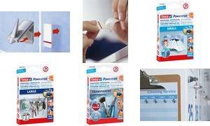 Produktbild tesa Powerstrips LARGE, 2kg Halteleistung, 10x doppelseitige Klebestreifen