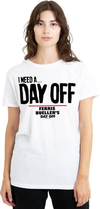 Actual product image Ferris Bueller´s Day Off Unisex Adult Ferris Bueller Needs A Day Off T-Shirt (S)