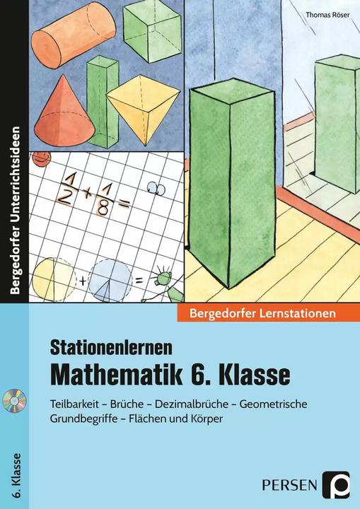 Immagine prodotto Stationenlernen Mathematik 6. Klasse (Tedesco, Thomas Röser, 2022)