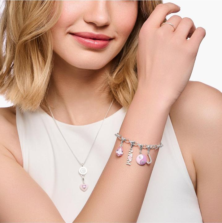 Produktbild Thomas Sabo Charm-Anhänger Pinker Tropfen Silber (925er Silber)