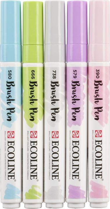 Immagine prodotto Talens Pennello Ecoline Pastello (Multicolore, 5 x)