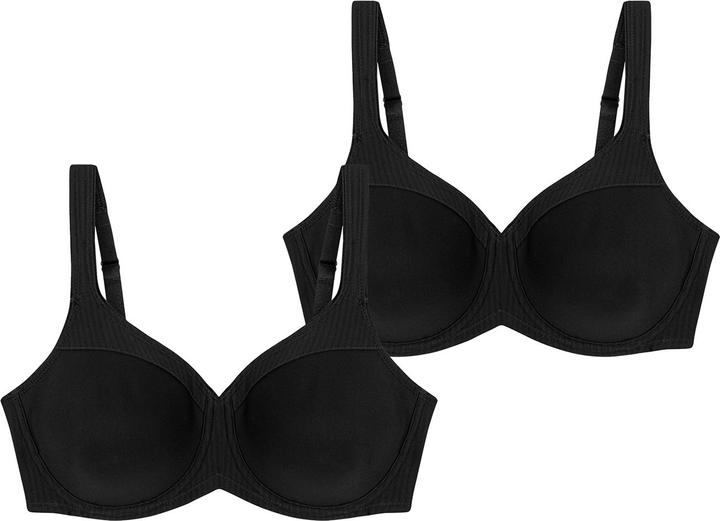 Immagine prodotto Triumph Reggiseno moderno Soft+Cotton con ferretto (75 E, Confezione da 2)