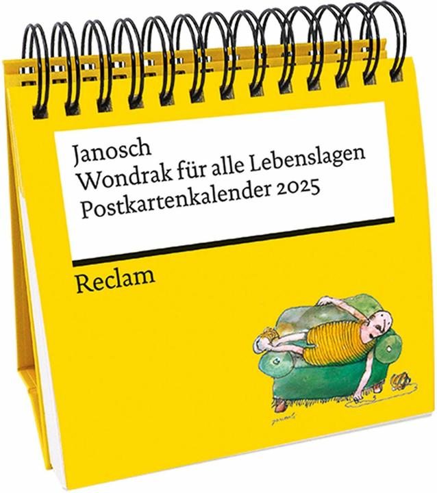 Produktbild Janosch: »Wondrak für alle Lebenslagen« (Postkartenkalender 2025) (Harter Einband, Deutsch)
