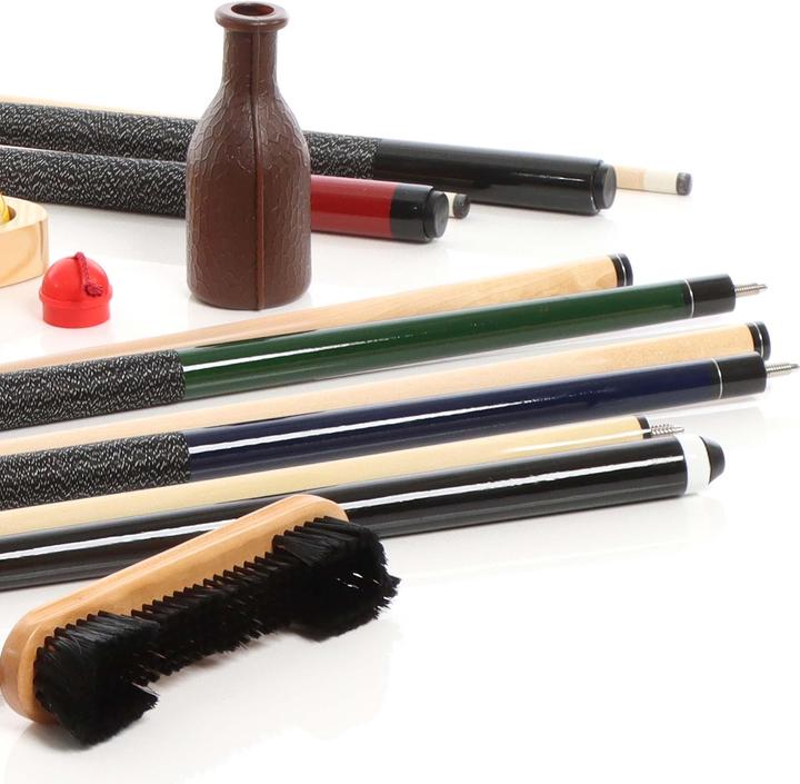 Produktbild Wiltec Billard Zubehör Set Komplettset Queue Dreieck Pool Kugel Snooker Kreide
