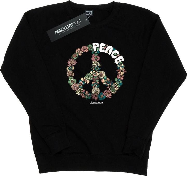 Woodstock Floral Peace Sweatshirt (M)