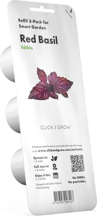 Click and Grow Basilic rouge (Graines d'herbes aromatiques)