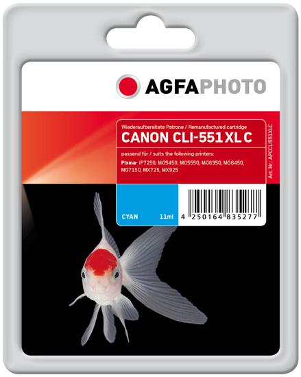 Actual product image AGFAPHOTO Apccli551xlc (C)